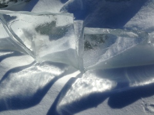 Ice on Lake Champlain